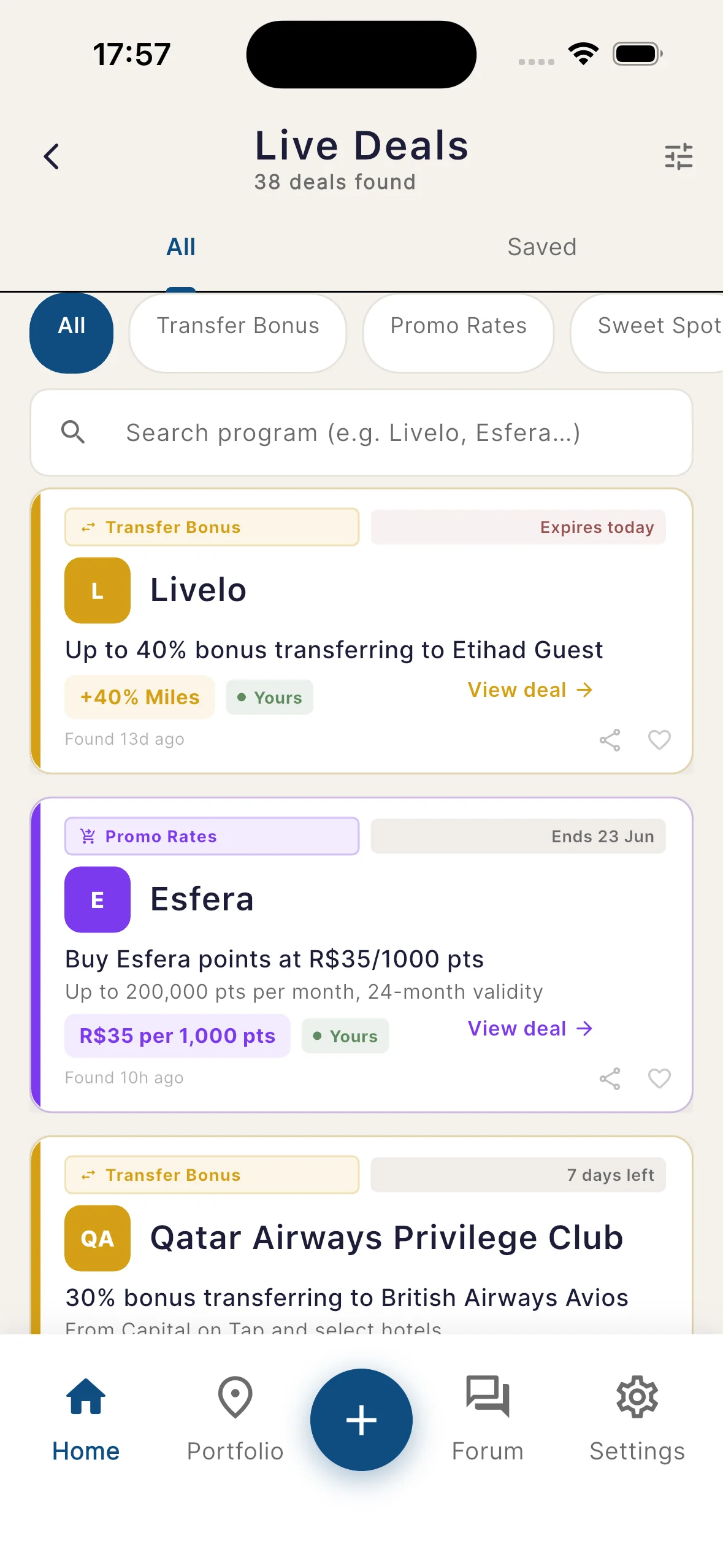 Live Deals
